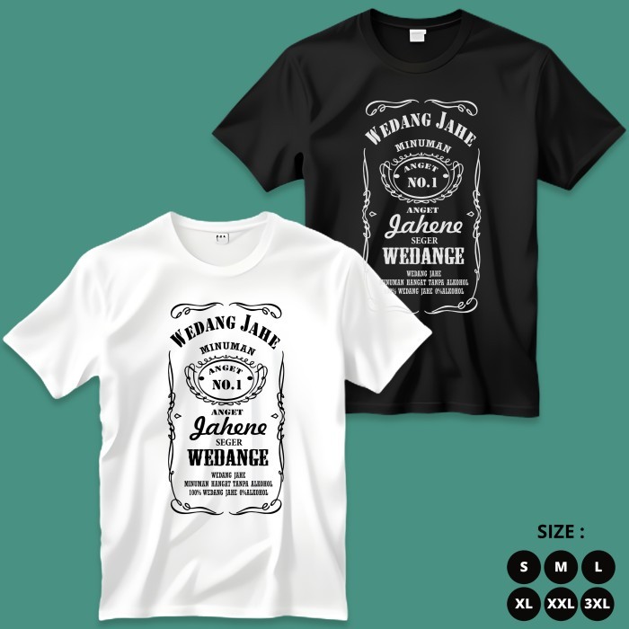 

KOMPLIT Wedang Jahe Kaos Parodi Jack Daniels T-Shirt Baju Pelesetan by Feet and Feel