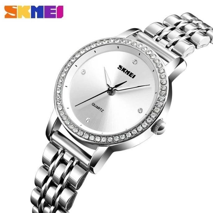 Jam Tangan Wanita / SKMEI 1311 Lady / Jam Tangan Analog / SILVER