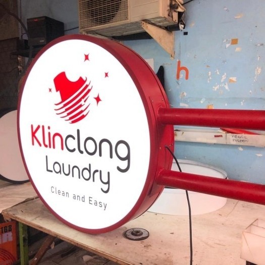 Neon Box Bulat 80Cm(2 Sisi) Terlaris