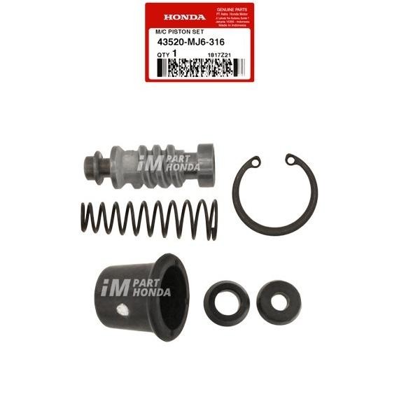 43520-MJ6-316 Cylinder Master Rem Belakang Blade 110 Supra X 125 Tiger