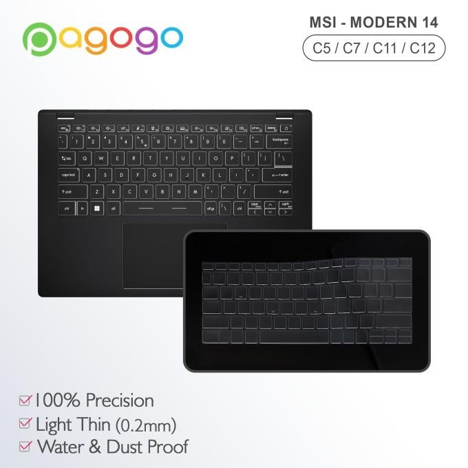 Produk Baru Skin Keyboard Protector Msi Modern 14 C5M C7M C11M C12M C12MO Cooskin