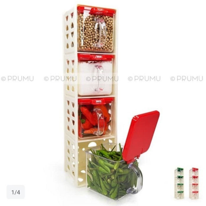 

TERPERCAYA Tempat Bumbu Dapur - Wadah Bumbu - Toples Bumbu - Spice Jar - NGT758