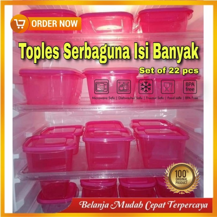 

TERBARU Toples Plastik Bambang Technoplast Tempat Bumbu Dapur Toples Kulkas