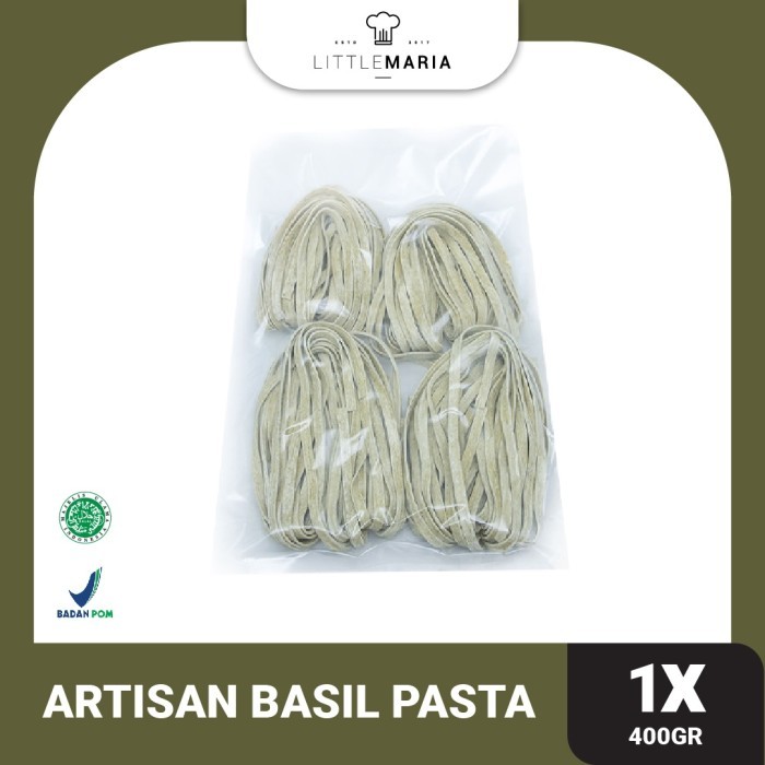 

BERGARANSI Handmade Artisan Pasta - Basil and Spinach Pasta 400g