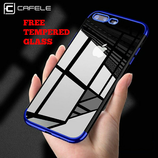 Cuci Gudang Iphone 8/8+ 7/7+ Plus Cafele Original Luxury Case Half Plating Premium