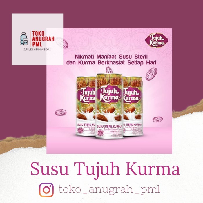 

Promo!! Susu Steril Tujuh Kurma Isi 12Pcs Via Gojek / Grab