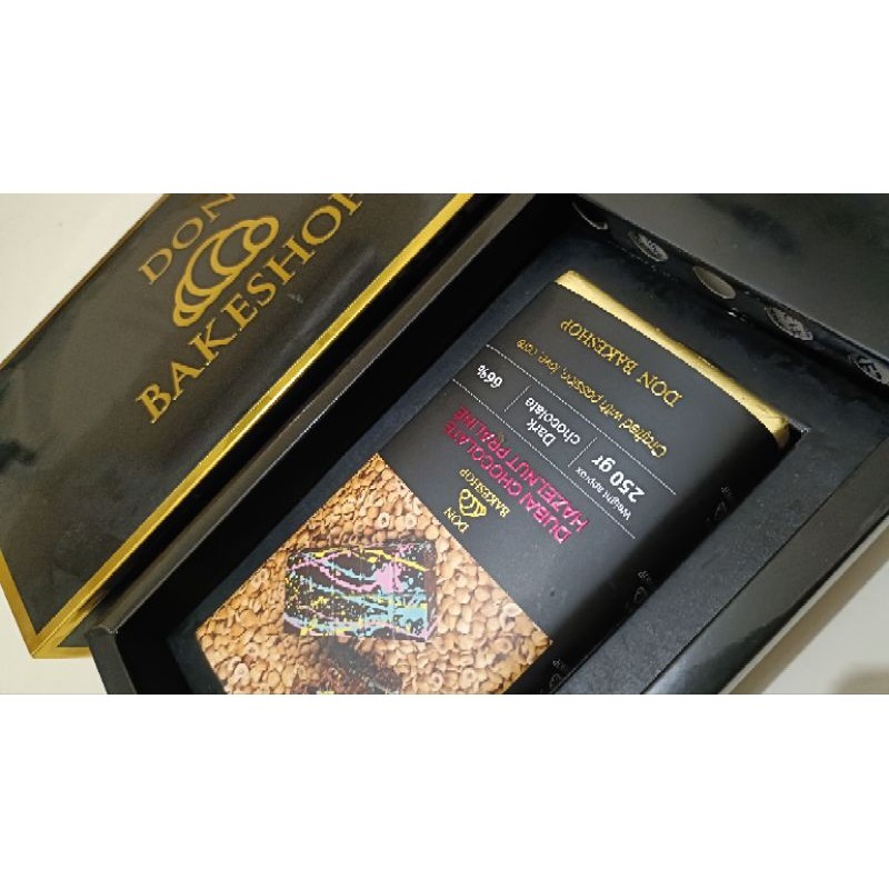 

don bakeshop kunafa Dubai hazelnut praline chocolate viral