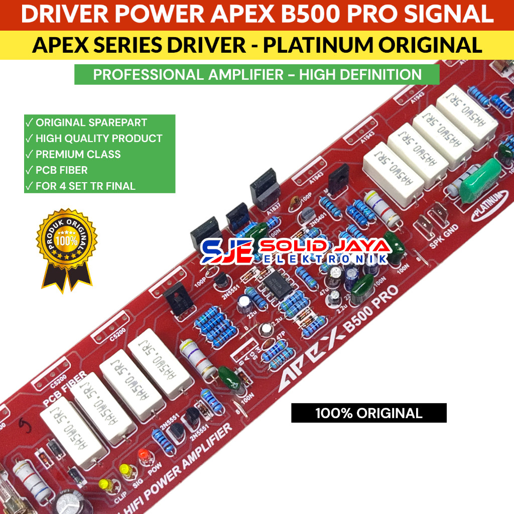 KIT DRIVER POWER APEX B500 PRO MONO AMPLIFIER AMPLI SOUND SYSTEM AUDIO B-500 B500 PRO PROFESIONAL