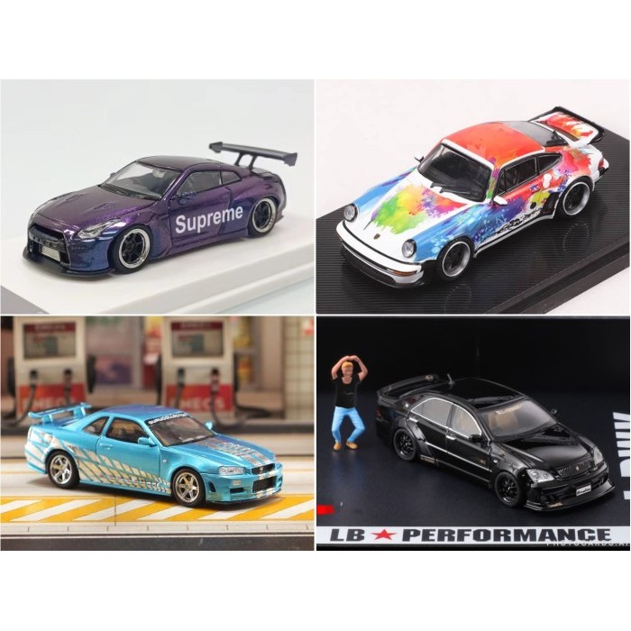 Rhino Model RM 1/64 Singer Turbo Study 930 Canadian - Star Model 1/64 LBWK Crown LB Nation Widebody 