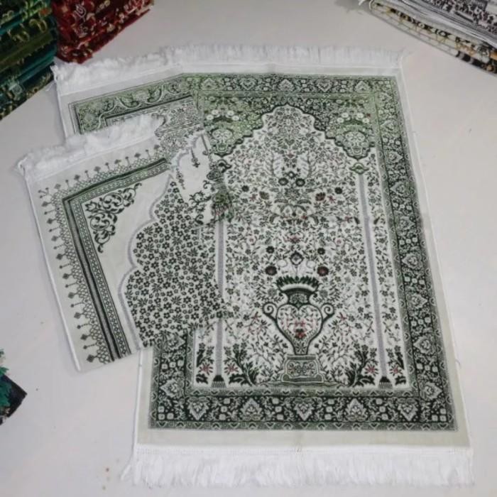 SAJADAH SAFATEX ALMAS PUTIH TEBAL DAN HALUS lembut dan halus