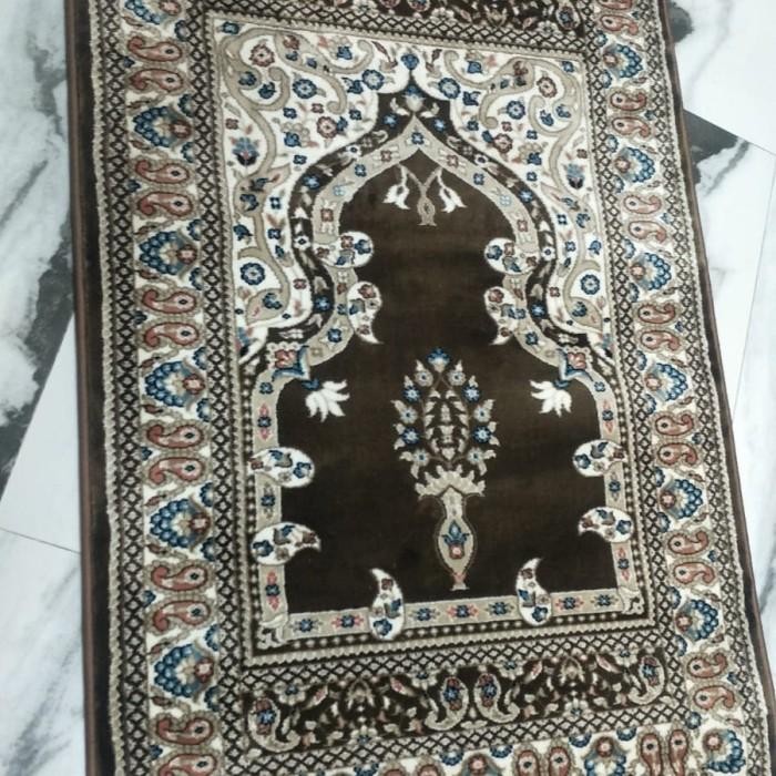 KARPET SAJADAH IMAM TURKI MERK FATIH SUPER TEBAL SIZE 80X120 lembut dan halus