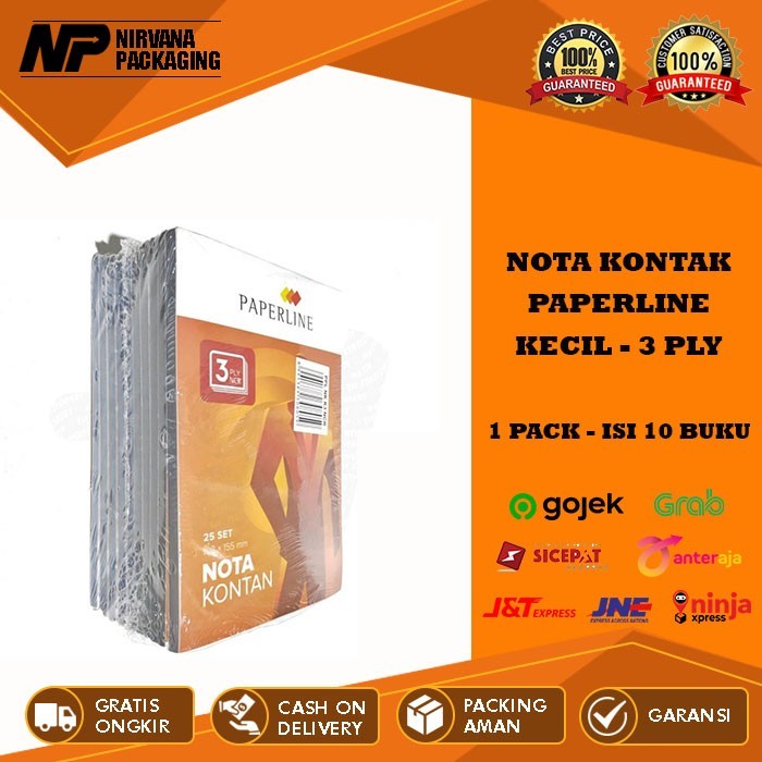 

TERBARU NOTA KONTAN KECIL 3 PLY 3PLY PAPERLINE 3 RANGKAP / K3 PPL 1 PACK ISI 10 BUKU