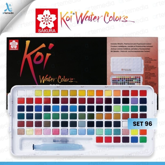 

TERBARU Cat Air Sakura Koi Watercolor 96 Studio Set Sketch Box BISA GRAB!