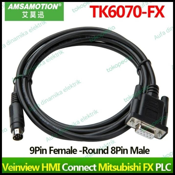PLC Mitsubishi FX PLC Cable ke Weinview weintek TK6070-FX