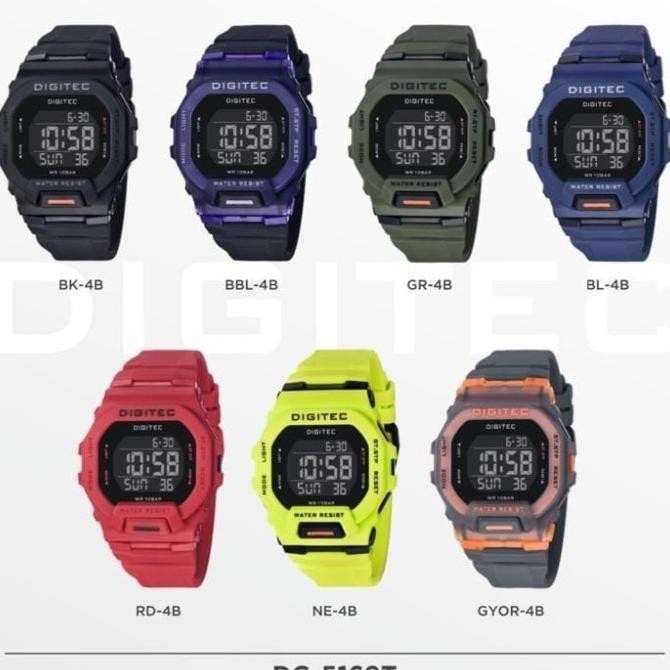 Digitec Dg 5169 / Dg-5169 / Dg5169 Digital Watch Jam Tangan Original