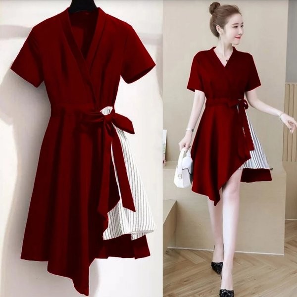 dress wanita modern/gaun pesta kondangan/dress kantor wanita elegan/casual outfit remaja/Tunik