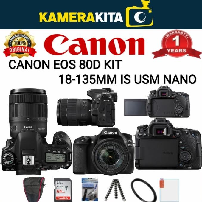 Canon Eos 80D Kit 18-135Mm Is Usm Nano / Canon Eos 80D Kit 18-135Mm