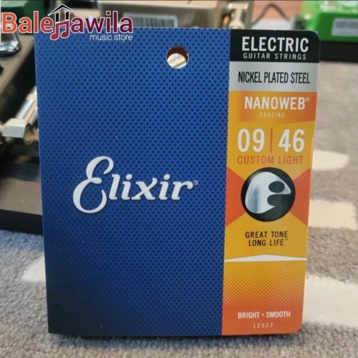 Elixir 12027 Nanoweb Senar Gitar Elixir Original Elektrik 09