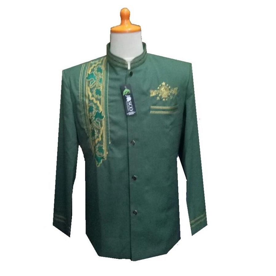 Jasko Tasik motif Sorban Batik NU - jasko bordir NU - jas koko - gamis