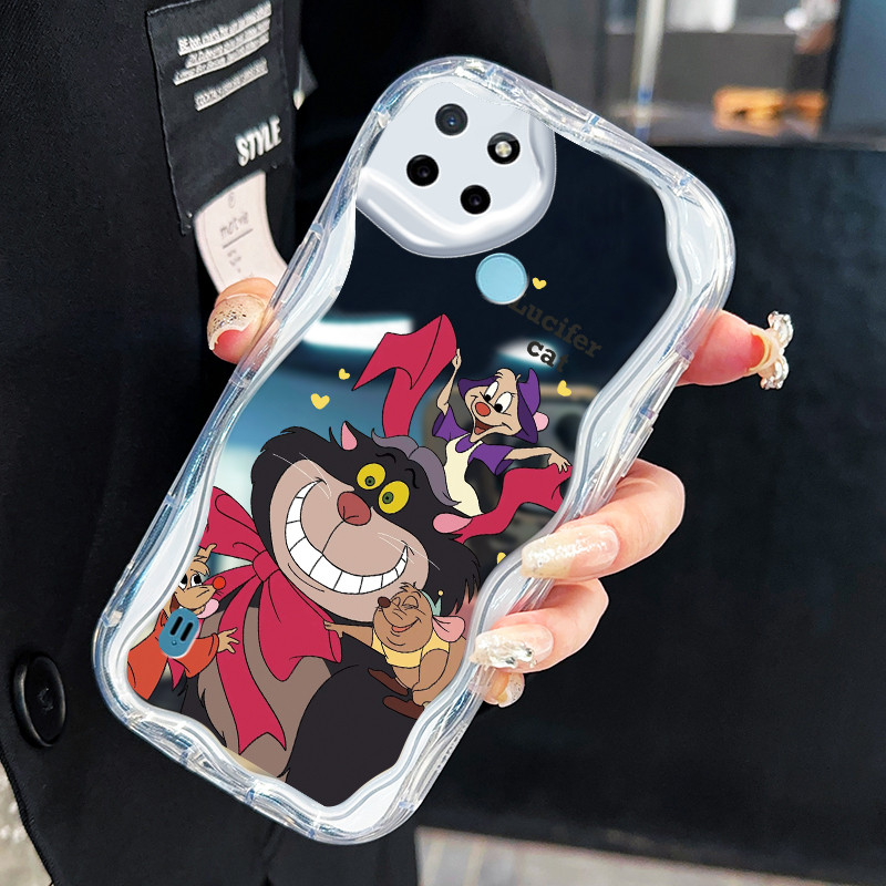 Casing Hp Untuk Realme C21Y Realme C25Y Case Casing Kasing tali kucing silikon HP Softcase cermin Ce