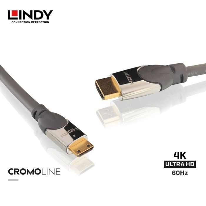 Kabel Mini HDMI to HDMI LINDY 4K + Ethernet Premium, 2M