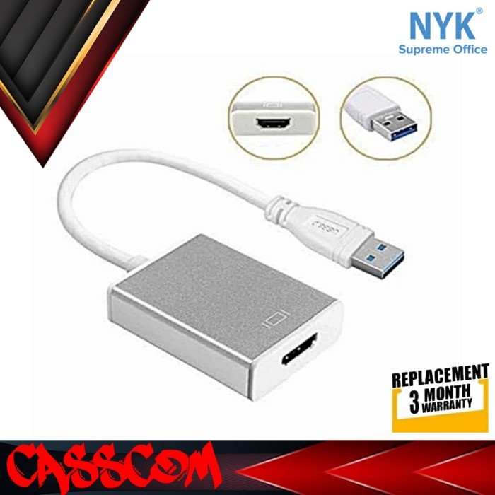 NYK Converter USB 3.0 to hdmi Adapter