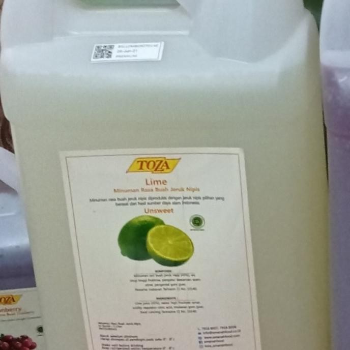 

SALE! TOZA JUS 5 LITER - LIME/JERUK NIPIS (KHUSUS GRAB/GOJEK)