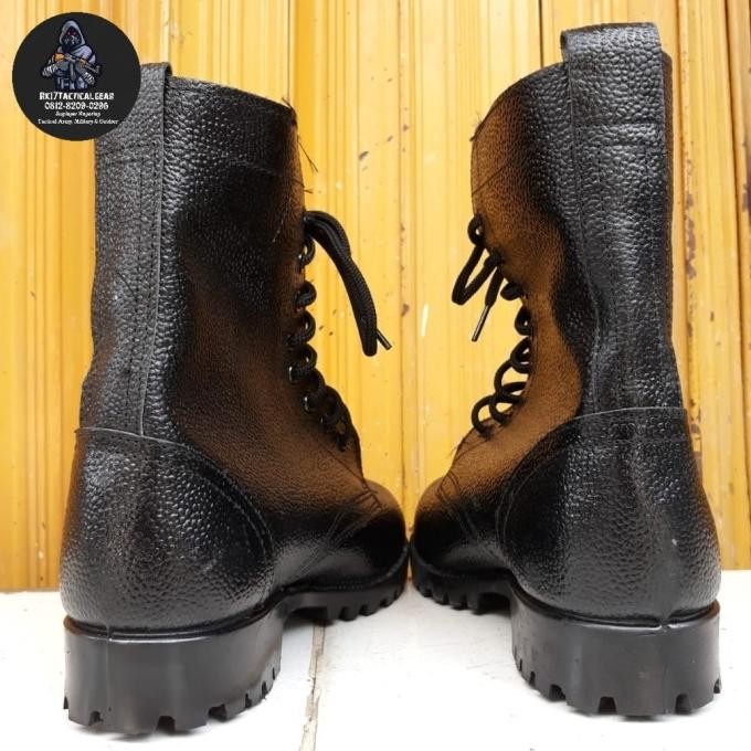 

SALE! SEPATU PDL KULIT JERUK LOGO TNI ORIGINAL