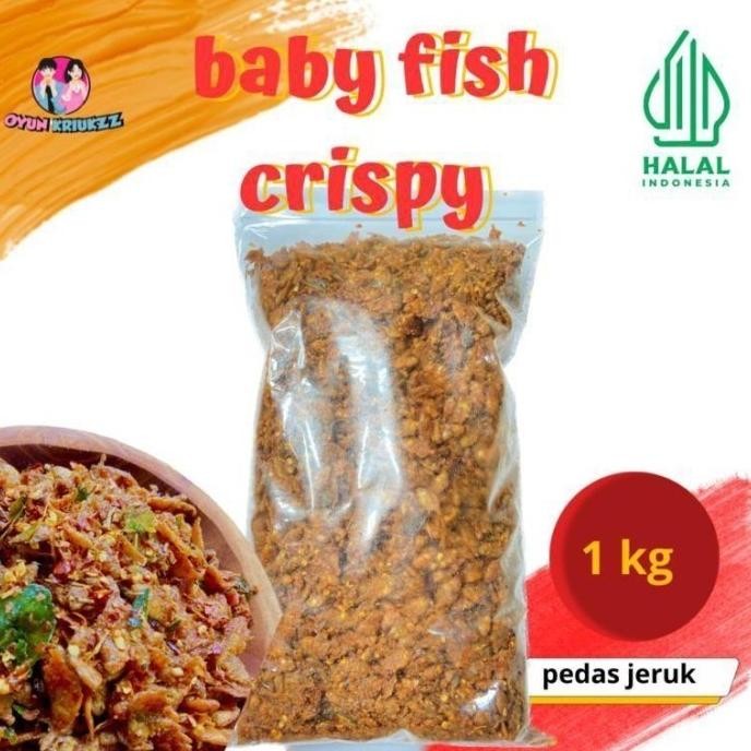 

SALE! BABY FISH CRISPY PEDAS DAUN JERUK 1 KG ( COD ) BEST SELLER FOOD SNACKS