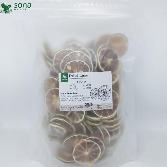 

SALE! DRIED LIME 100GR - SLICE JERUK NIPIS KERING IRIS - SONA