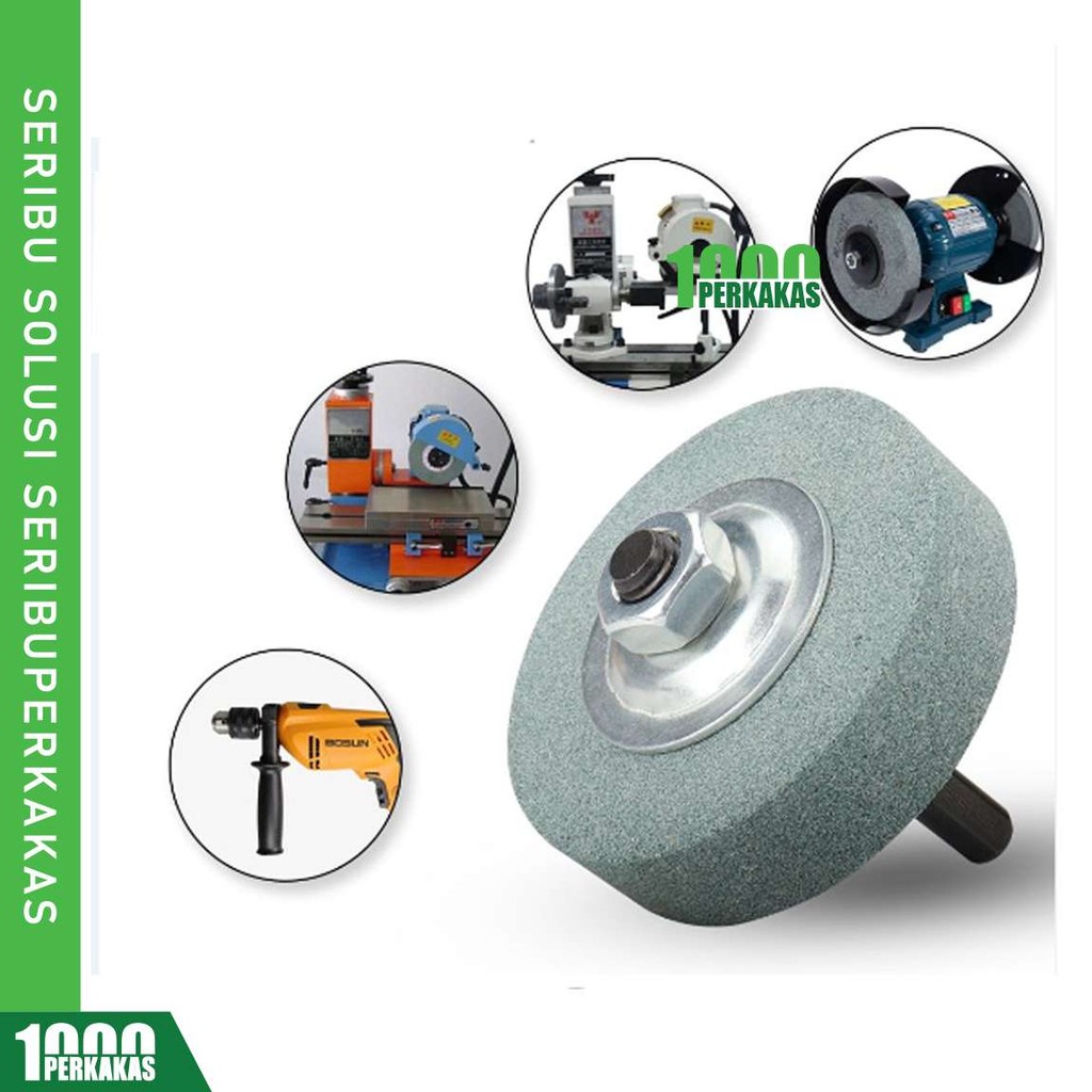 1P Batu Mata Asah Polish Gerinda / Polishing Spindle Adapter Bench Grinder Pengubah Mesin Bor Duduk 