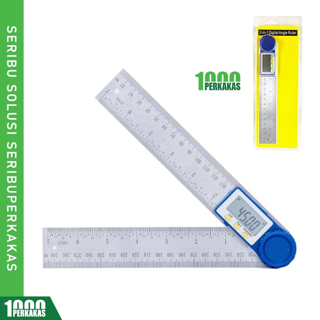 

1P Siku Pengukur Digital 20-30cm AH27 / Penggaris Sudut / Angle Ruler Busur Derajat Inclinometer