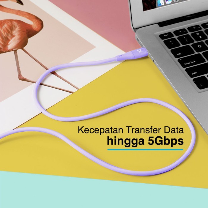 IT Trans Silica Cable C to C - Light Blue