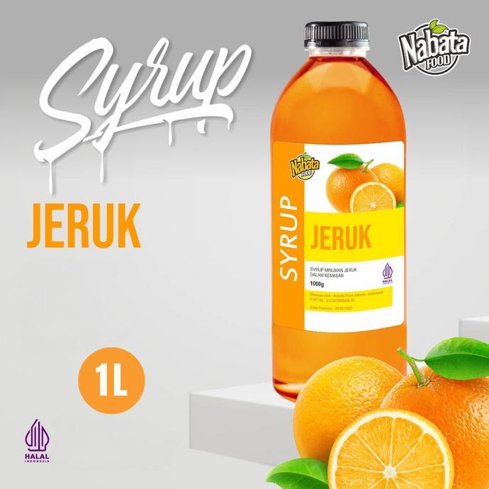 

SALE! SIRUP JERUK NABATA FOOD 1 LITER | ORANGE SYRUP 1000ML