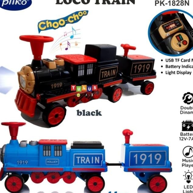 Kereta Api Aki Pliko Loco Train Battery Power Pk-1828N Mainan Ride On