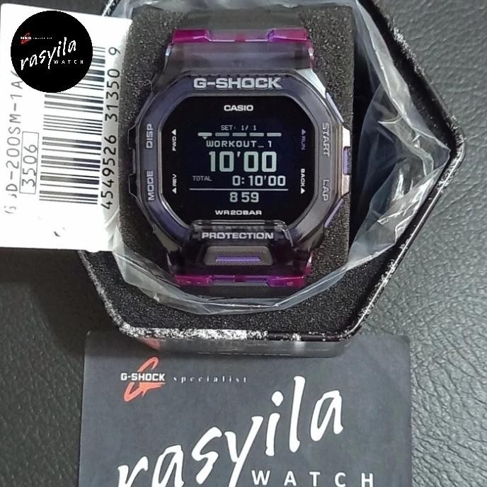 Casio G-Shock Gshock Gbd 200Sm / Gbd200Sm - 1A6Dr / 1A6 Black Purple
