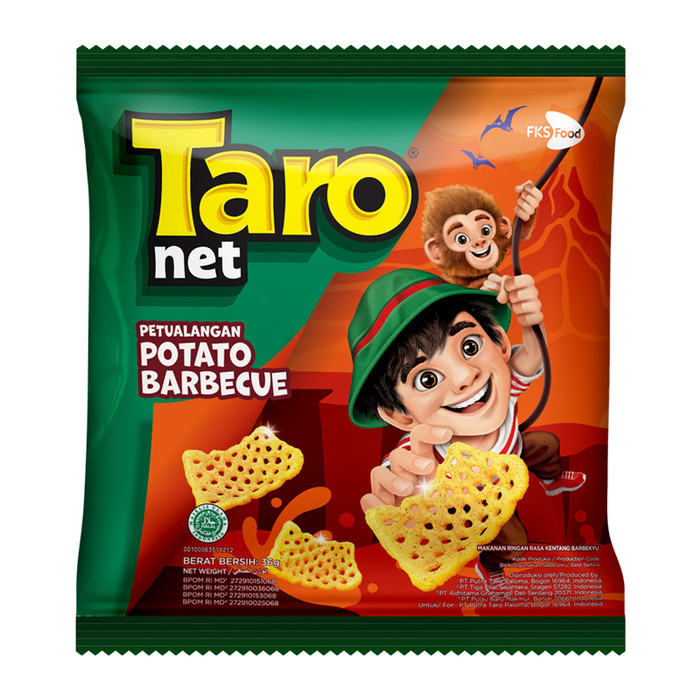 

Taro Net Potato BBQ Medium Pack 32g Taro Net Potato Barbecue 32 gram Snack