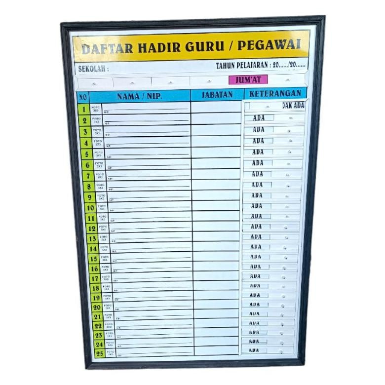 

ANGELO PAPAN ABSEN GURU / DAF HADIR GURU 120X80