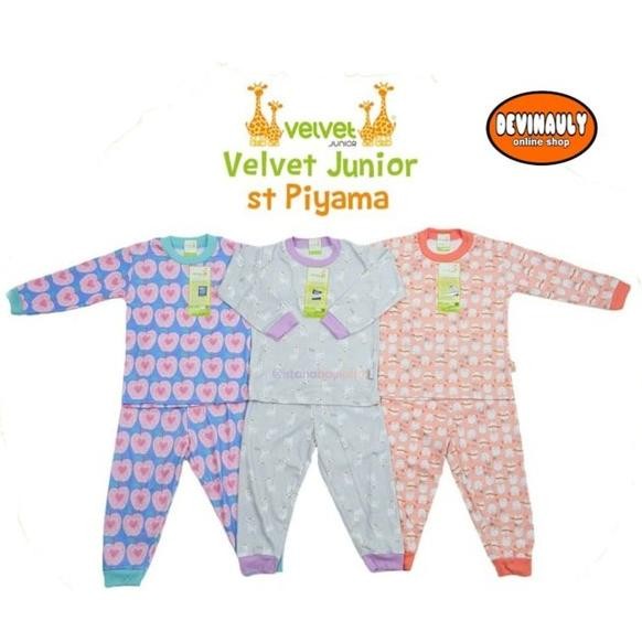 KLO Velvet setelan panjang 2-10 tahun Baju tidur anak perempuan