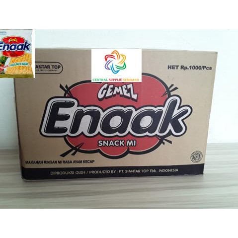 

KYRIA E GEMEZ ENAK SNACK E [15GRAM /60 BUNGKUS /1 KARTON ]