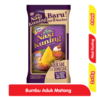 

Kobe Bumbu Aduk Nasi Kuning 3 x 15 g