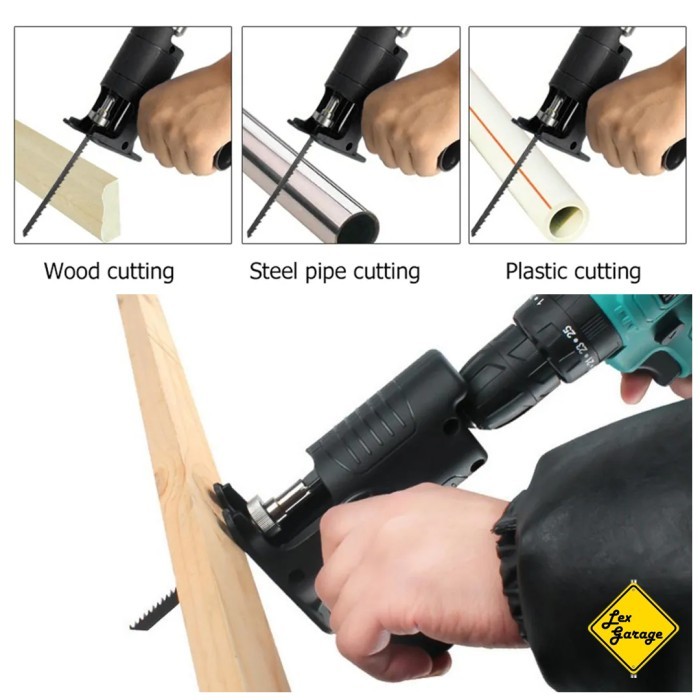 Terbatas Adaptor Adapter Bor Listrik / Cordless Jadi Ke Gergaji Mesin Jigsaw