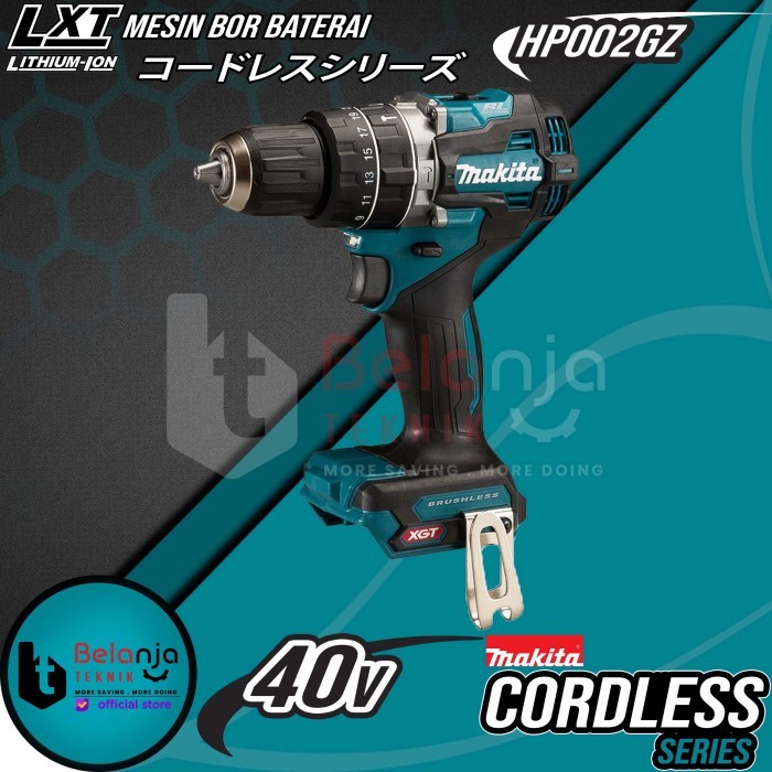 Harga Murah Makita Mesin Bor Baterai Cordless HP002GZ Hammer Driver Drill 40 Volt