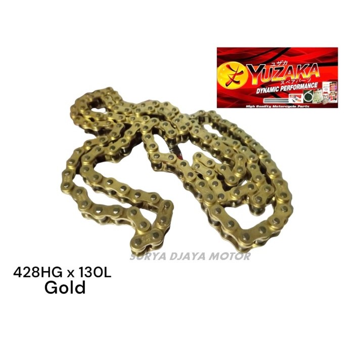 Rantai Yuzaka 428Hg-130L Rantai 428Hg 130L Yuzaka Gold