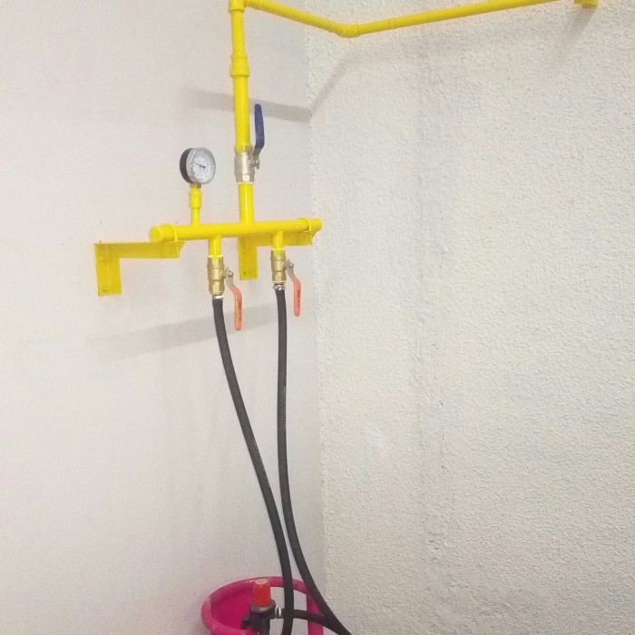 instalasi pipa gas tabung 12kg