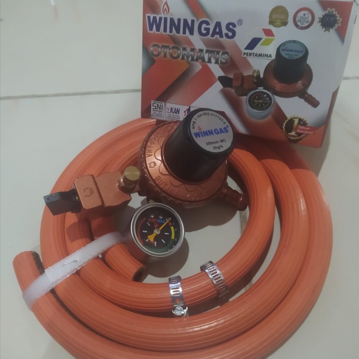 Regulator Kopana Pertamina Pengaman Gas Elpiji Terbaik ( 1 PAKET ) Pinlock P 888 Pertamina WINN GAS