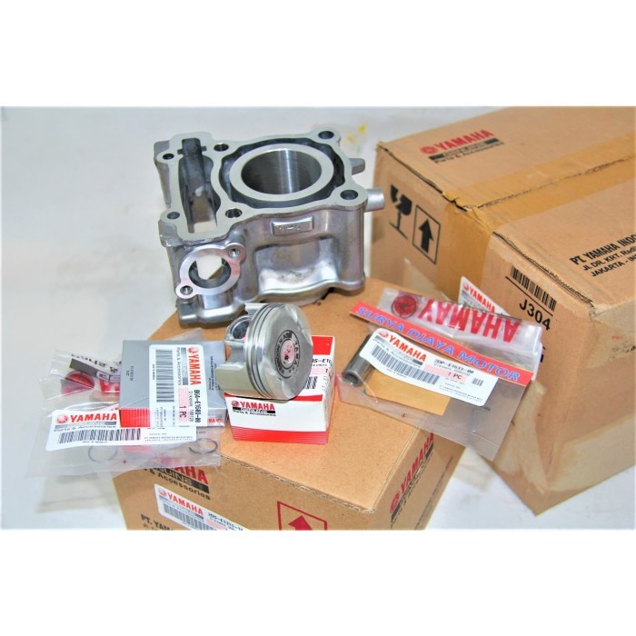 Sepaket Blok Cylinder Block Seher Boring Piston Yamaha Lexi Lexi 125