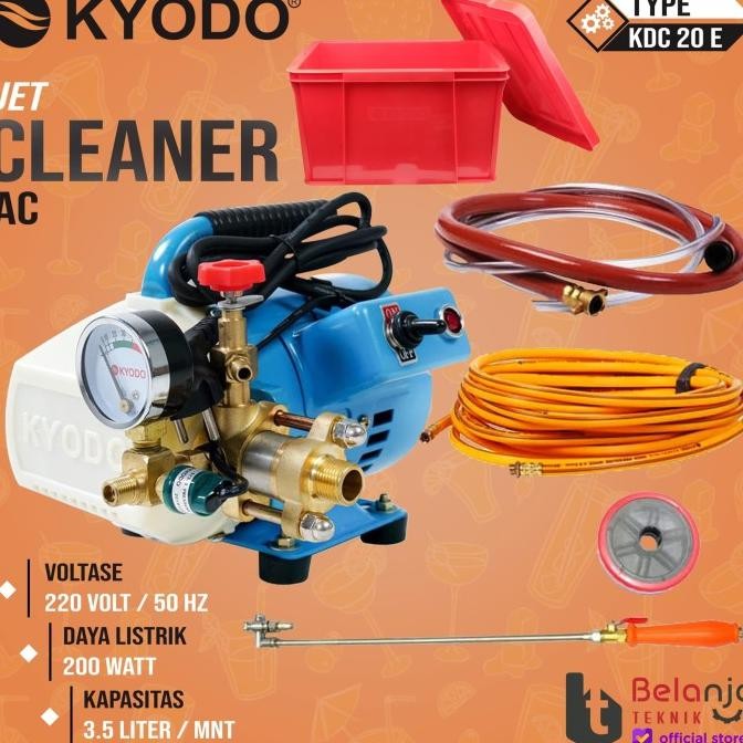 Kyodo Mesin Pembersih Ac Kdc-20 E Jet Cleaner Cuci Ac 200Watt Otomatis