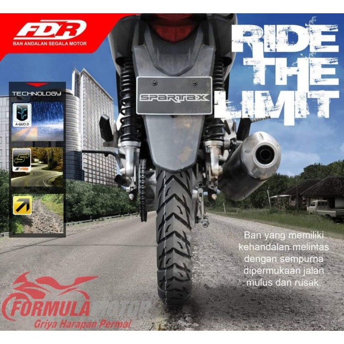 Ban FDR Spartax Tubeless - Ban Motor Matic Ring 14 Tubles