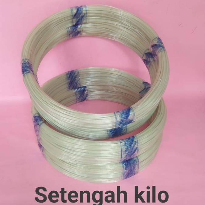 Jeruji Fiber 2Mm Setengah Kilo Warna Hijau Bening Ruji Kandang Burung